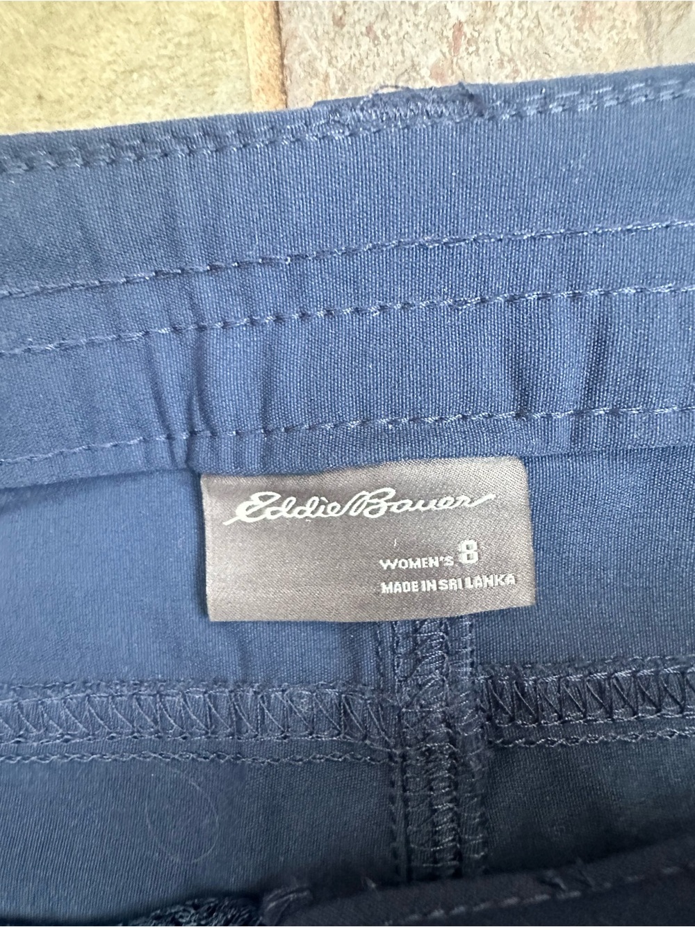 Eddie Bauer Navy Blue Cropped Utility Pants- 8 - Picture 3 of 7